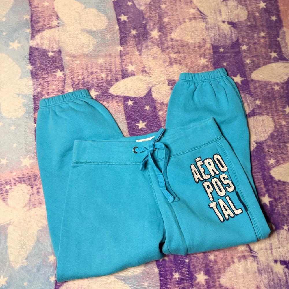 Aeropostale Xs Blue Sweatpants capri